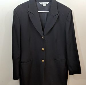 Womens black long coat
